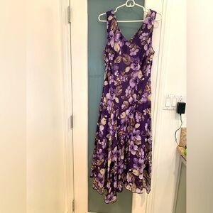 Long flowy floral dress
